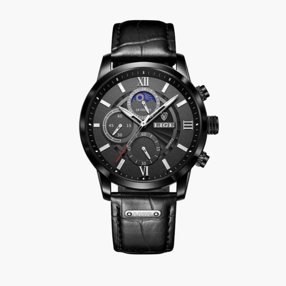 Męski Klasyczny Zegarek | Chronograf & Wodoodporny