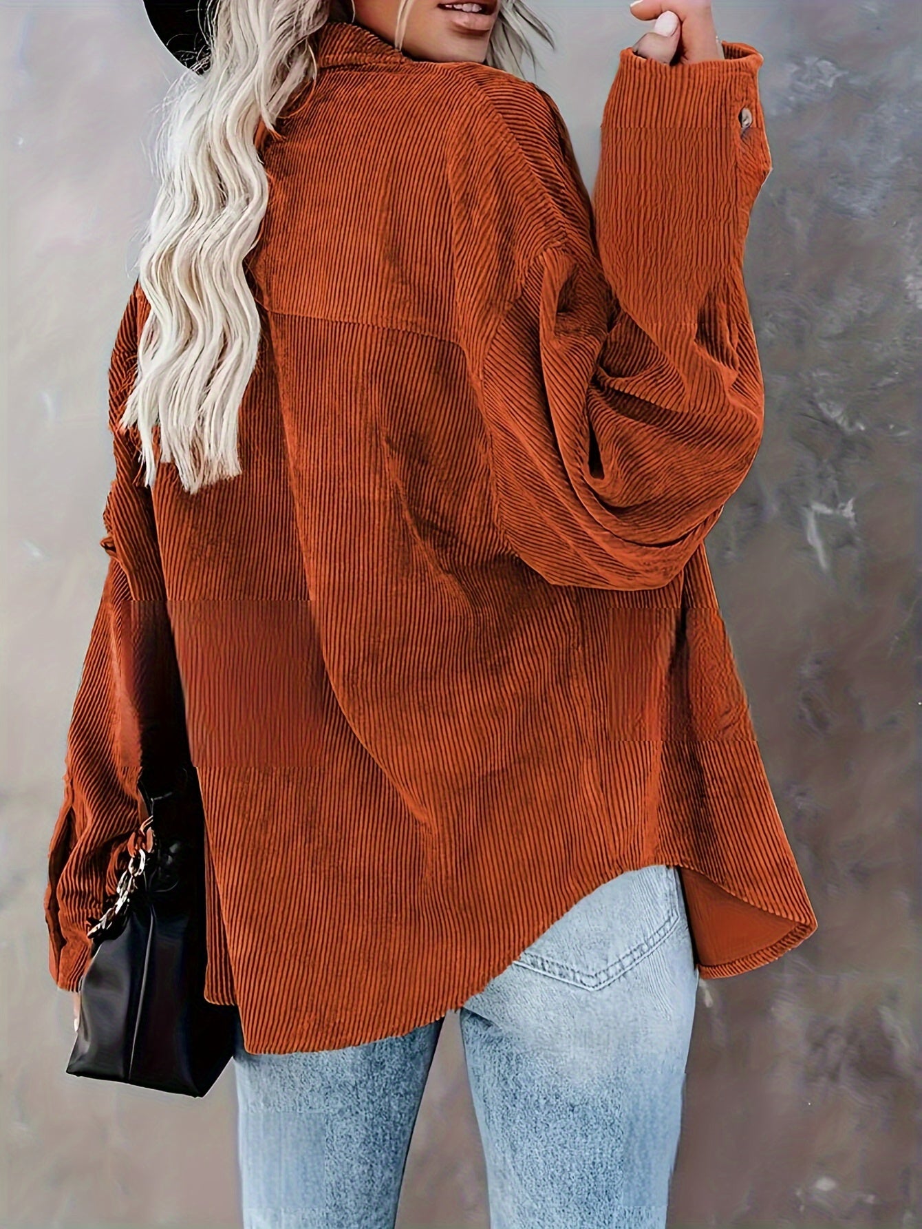 Damska Zimowa Koszulowa Kurtka | Oversize