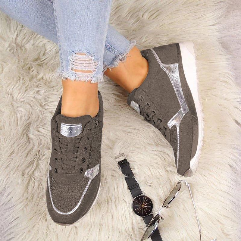 Damskie ortopedyczne sneakersy na zamek błyskawiczny | Lekkie