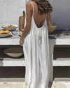 Women's Casual Spaghetti Strap Dress | Maxi