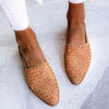 Damskie Woven Flats | Slip-On