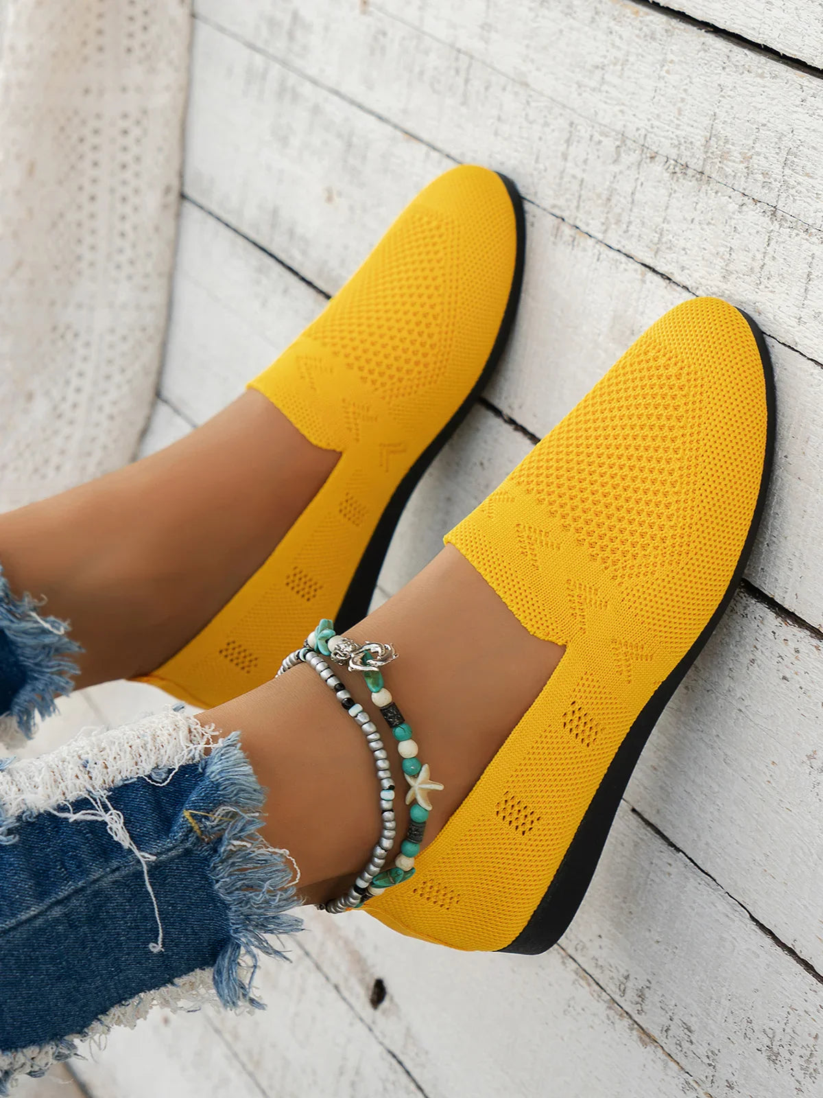 Damskie ortopedyczne slip-on loafers | Lekki