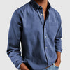 Męska Casual Koszula Button-Down | Długie Rękawy