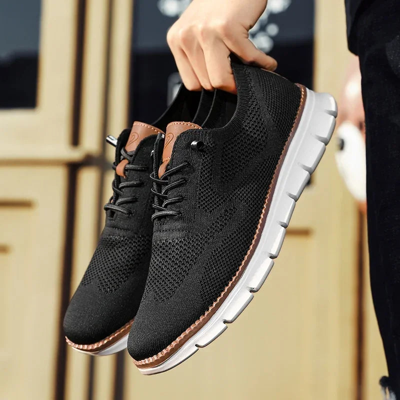 Męskie Oddychające Sneakersy Oxford | Lekkie