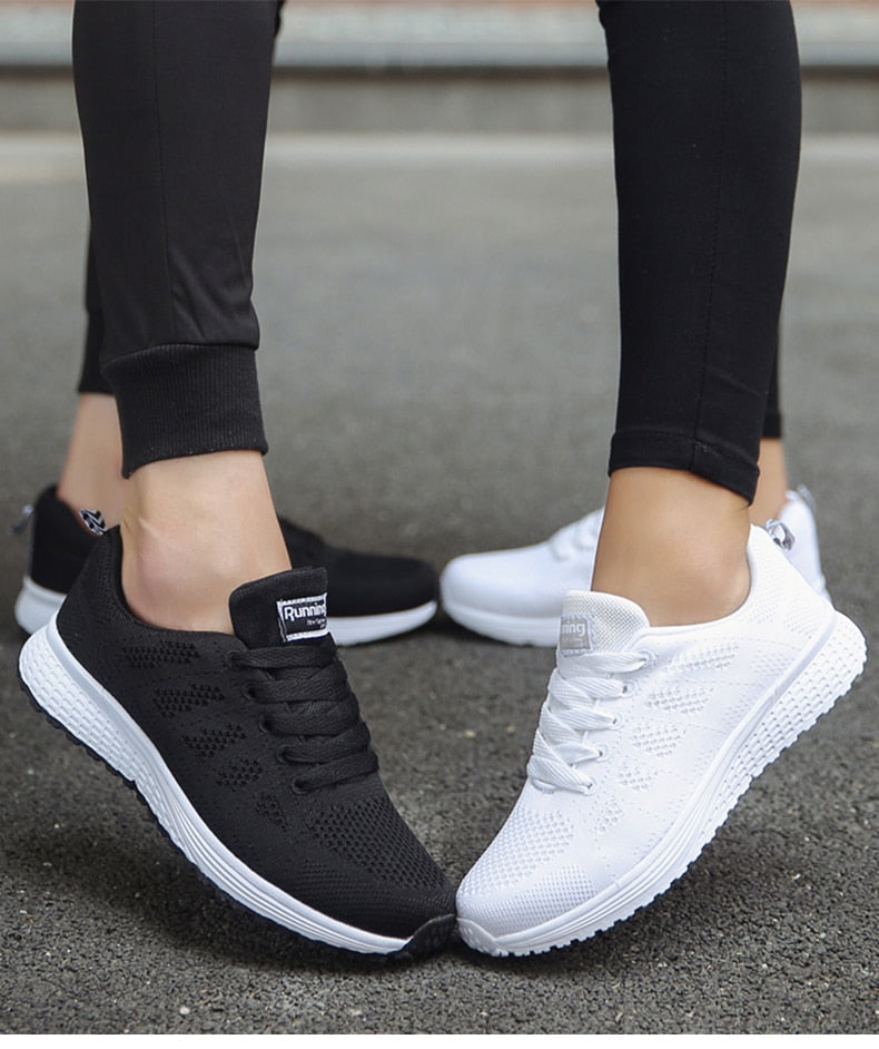 Damskie ortopedyczne oddychające sneakersy | Lekkie