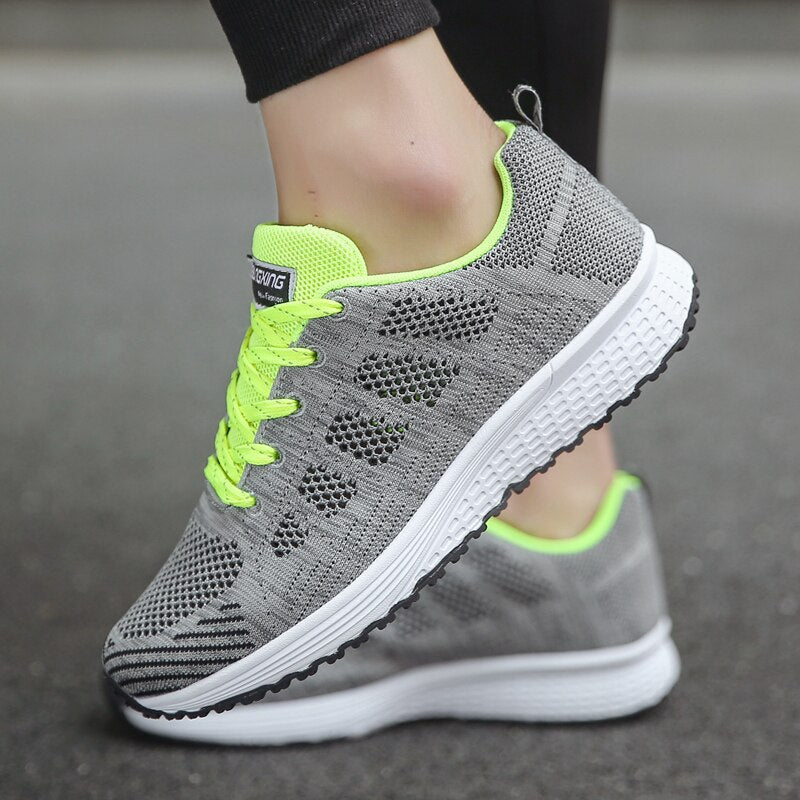 Damskie ortopedyczne oddychające sneakersy | Lekkie