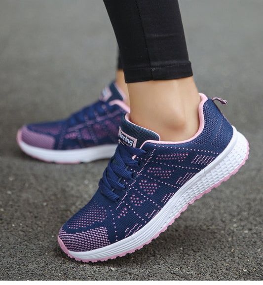 Damskie ortopedyczne oddychające sneakersy | Lekkie