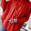 Damska Zimowa Sweter | Oversize Z Warkoczowym Splotem