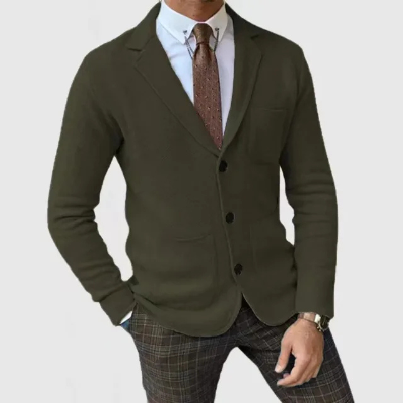 Męski inteligentny sweter blazer | Casual
