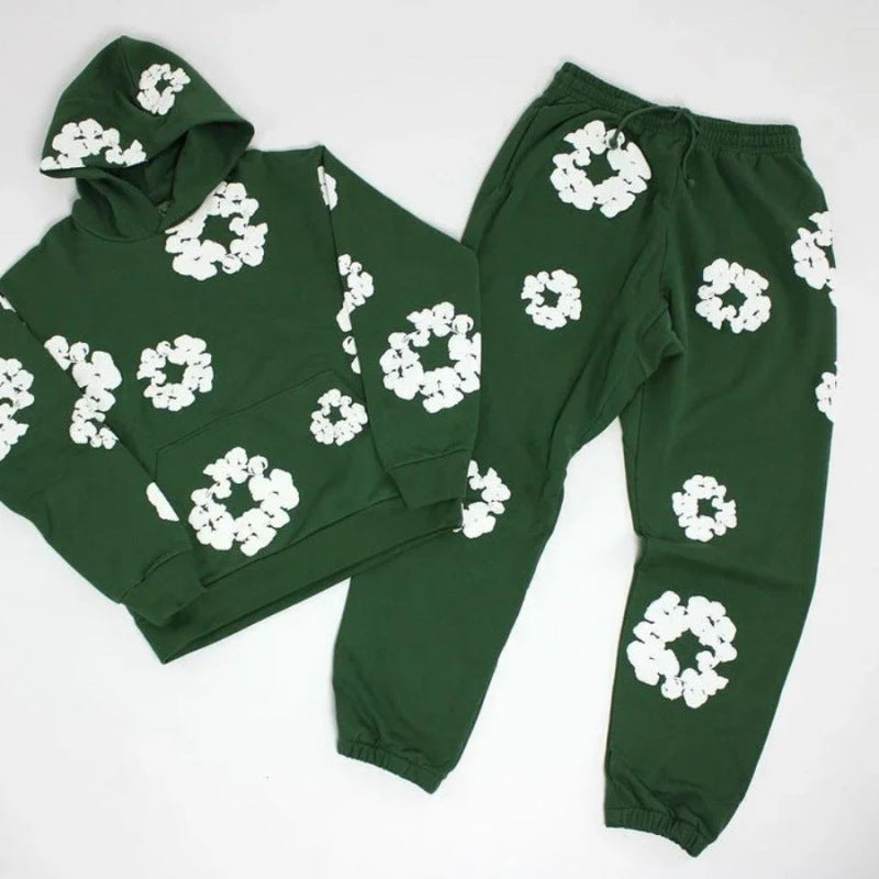 Kobiece Oversized Hoodie Set | Graffiti Print