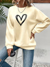 Damska Sweter Codzienny | Motyw Serca