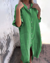 Women's Loose Shirt Dress | Midi