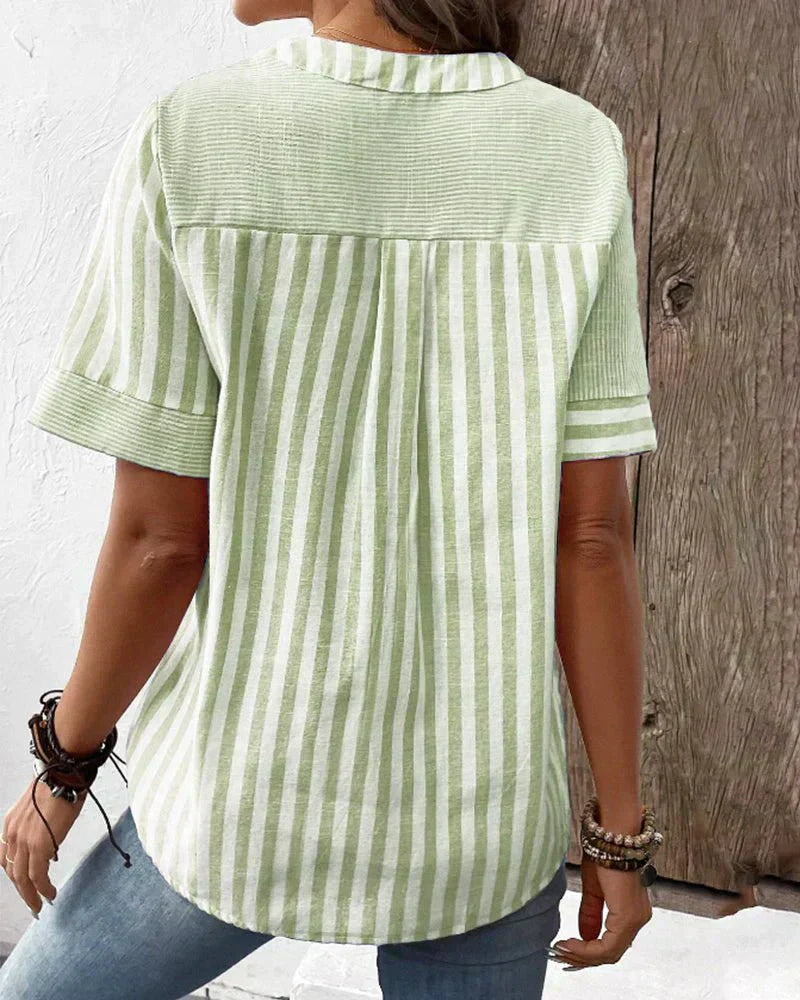 Women's Striped Blouse | Buttons