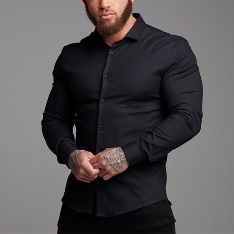 Męska koszula slim fit | Długi rękaw