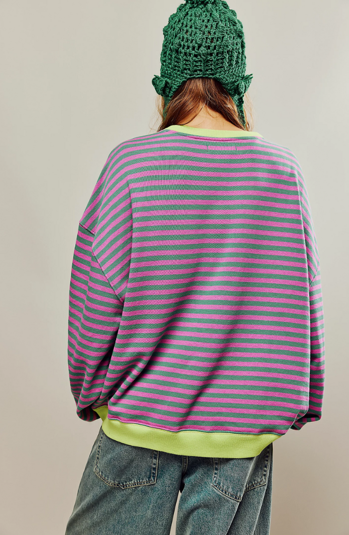 Women's Striped Sweater | Oversize