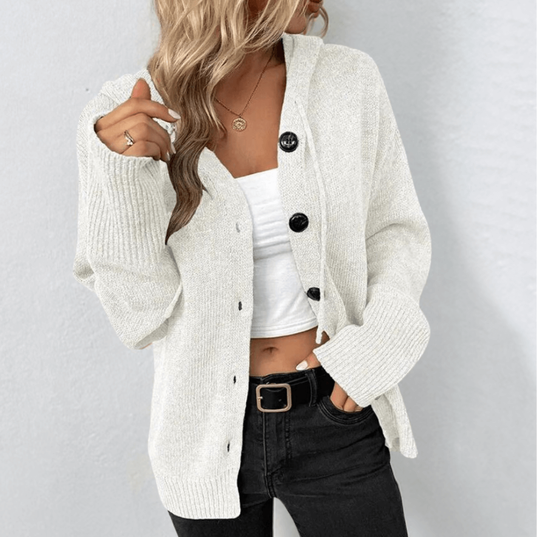 Damski Sweter Casual | Z Guzikami Z Przodu