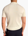 Męska Dzianinowa Koszulka Polo Slim Fit | Krótki Rękaw