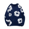 Unisexowy Sweter z Kwiatowym Wzorem | Casual