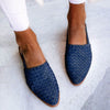 Damskie Woven Flats | Slip-On