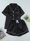 Women's Pajama Set | Short Sleeve And Shorts