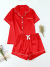 Women's Pajama Set | Short Sleeve And Shorts