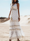Dámské krajkové boho šaty | Maxi