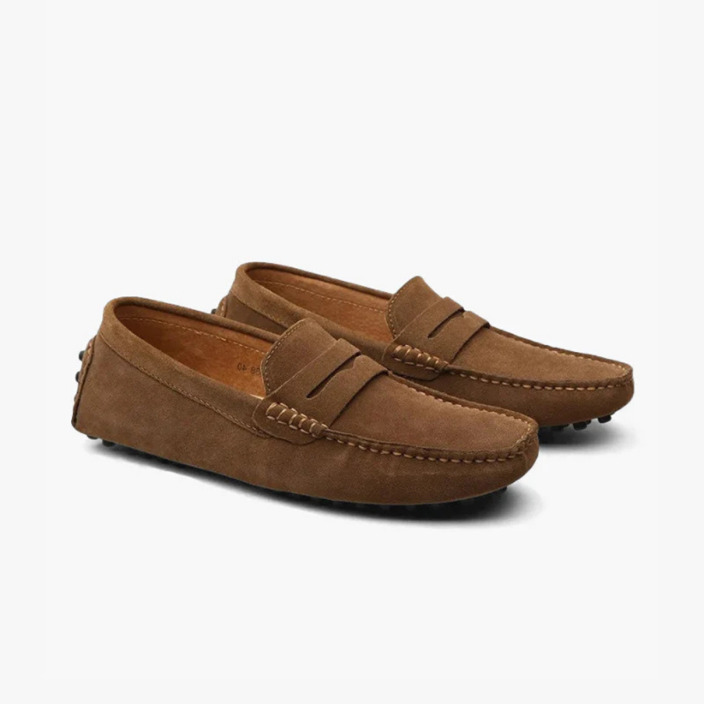 Męskie Eleganckie Loafersy | Zamszowe
