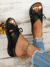 Kobiece Sandały Slip-On z Kokardą | Lato