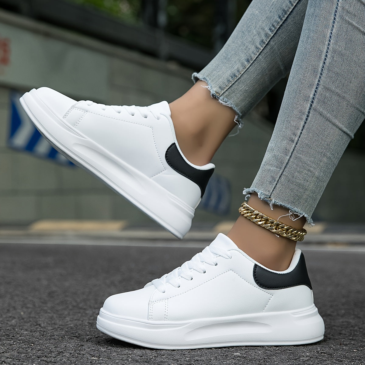 Damska Sneakersy na Platformie | Spacer