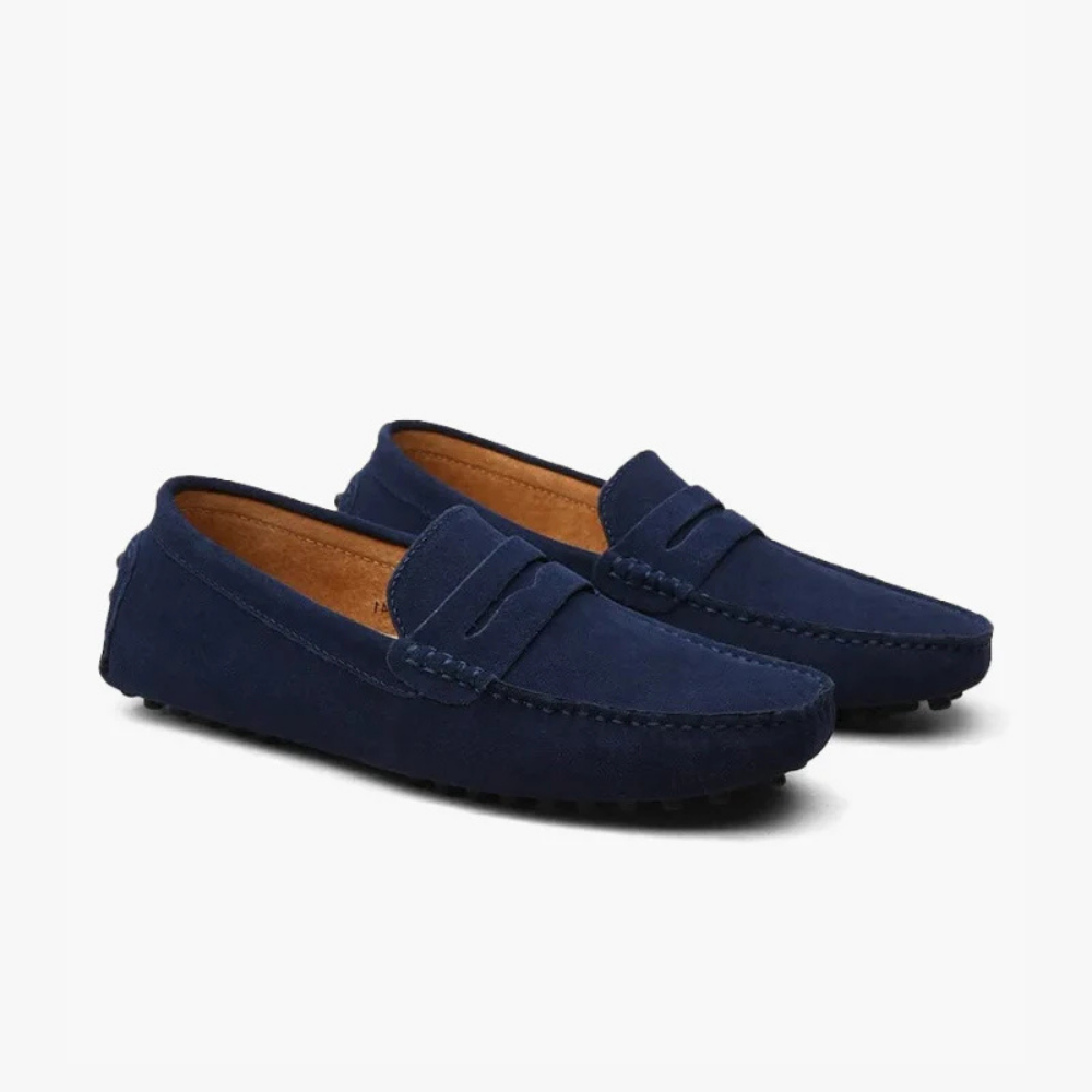 Męskie Eleganckie Loafersy | Zamszowe