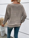 Sweter damska z rękawami typu batwing | Okrągły dekolt