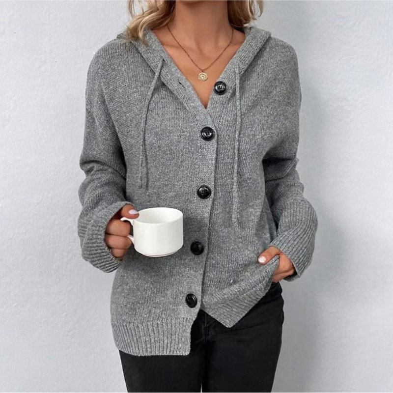Damski Sweter Casual | Z Guzikami Z Przodu