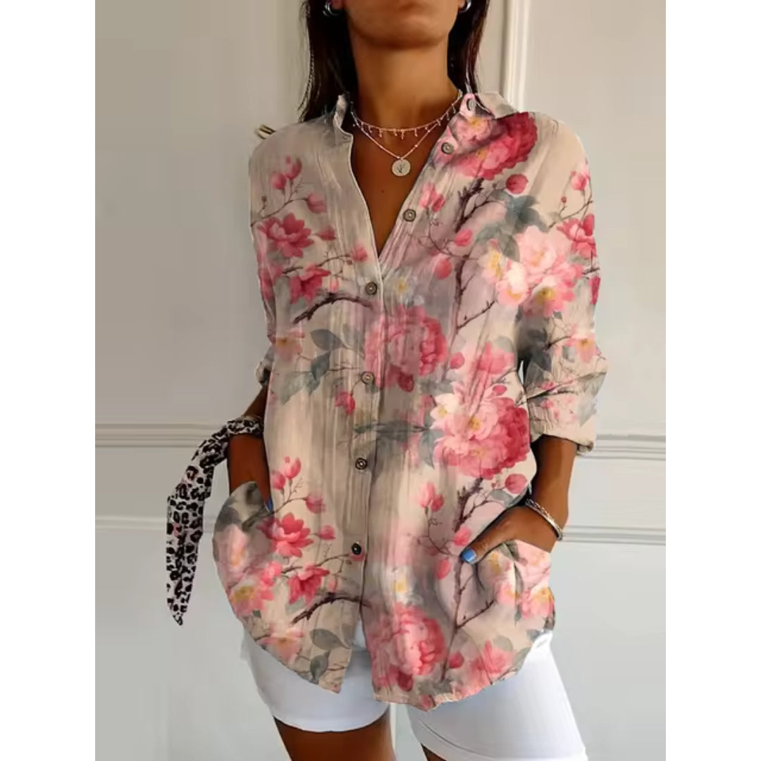 Koszula z nadrukiem dla kobiet | Casual Fit