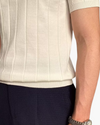Męska Dzianinowa Koszulka Polo Slim Fit | Krótki Rękaw