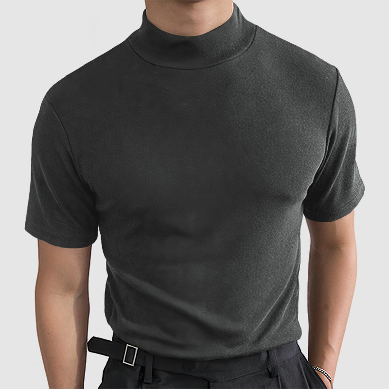 Męska koszulka z golfem Slim Fit | Krótki rękaw