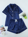 Women's Pajama Set | Short Sleeve And Shorts