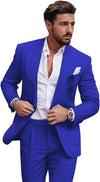 Męski garnitur slim fit | 2-częściowy