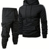 Męskie Zimowa Dres | Bluza Z Kapturem I Spodnie Cargo
