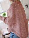 Damska Zimowa Sweter | Oversize Z Warkoczowym Splotem