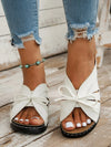 Kobiece Sandały Slip-On z Kokardą | Lato