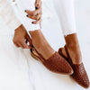 Damskie Woven Flats | Slip-On