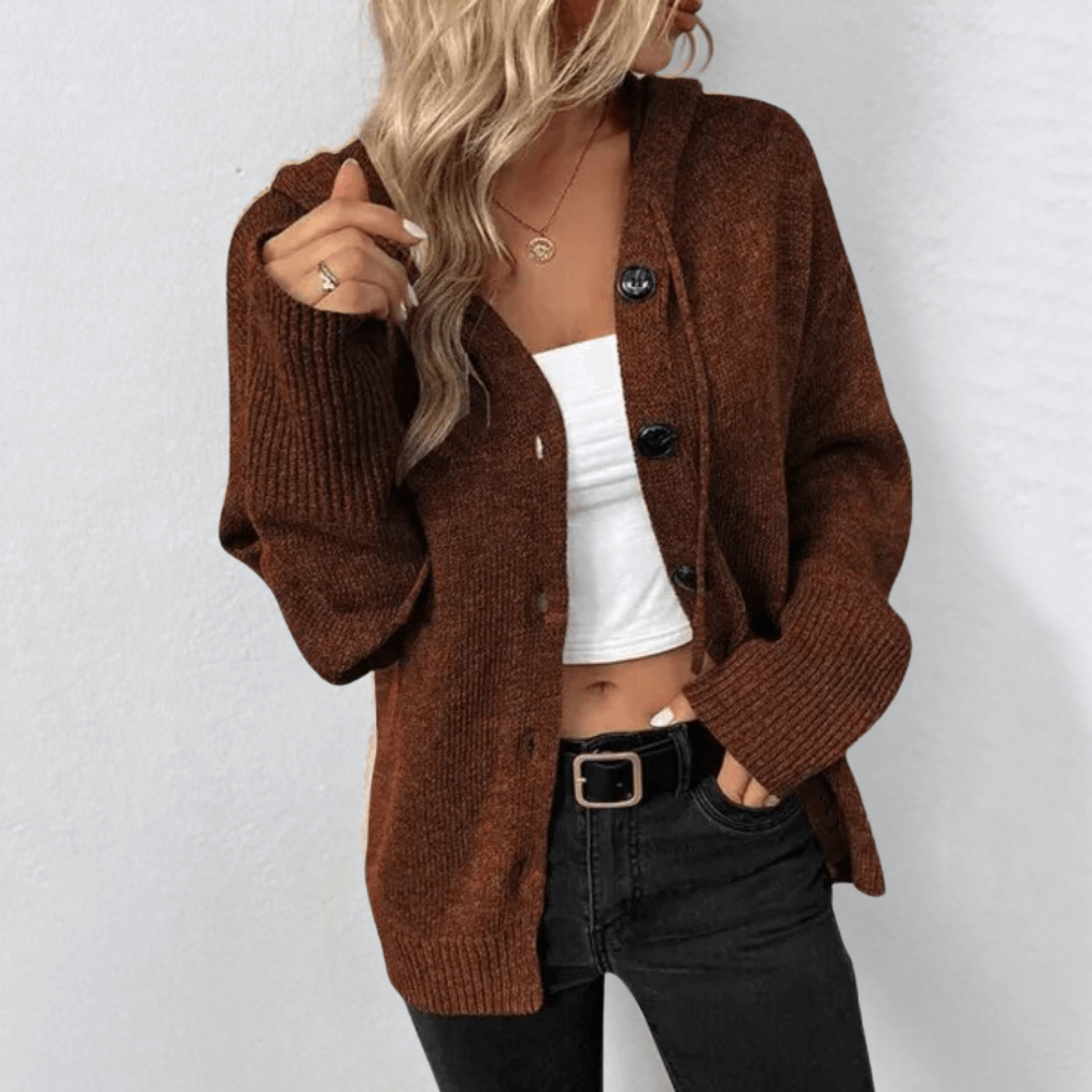 Damski Sweter Casual | Z Guzikami Z Przodu