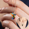 Necklace with Hummingbird Pendant | Set with Earrings