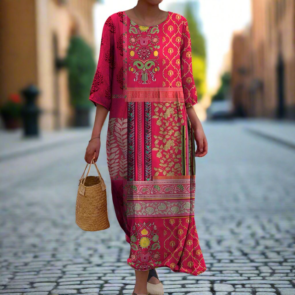 Damska Plażowa Sukienka Boho | Maxi