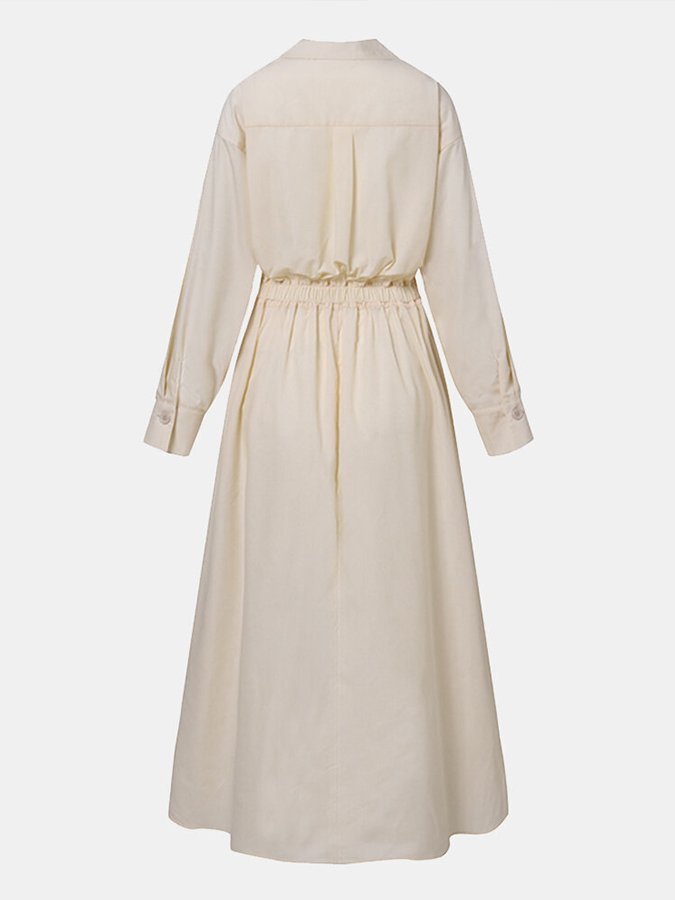 Elegancka Sukienka Koszulowa dla Kobiet | Maxi