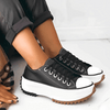 Damskie ortopedyczne sneakersy na platformie | Sznurowane