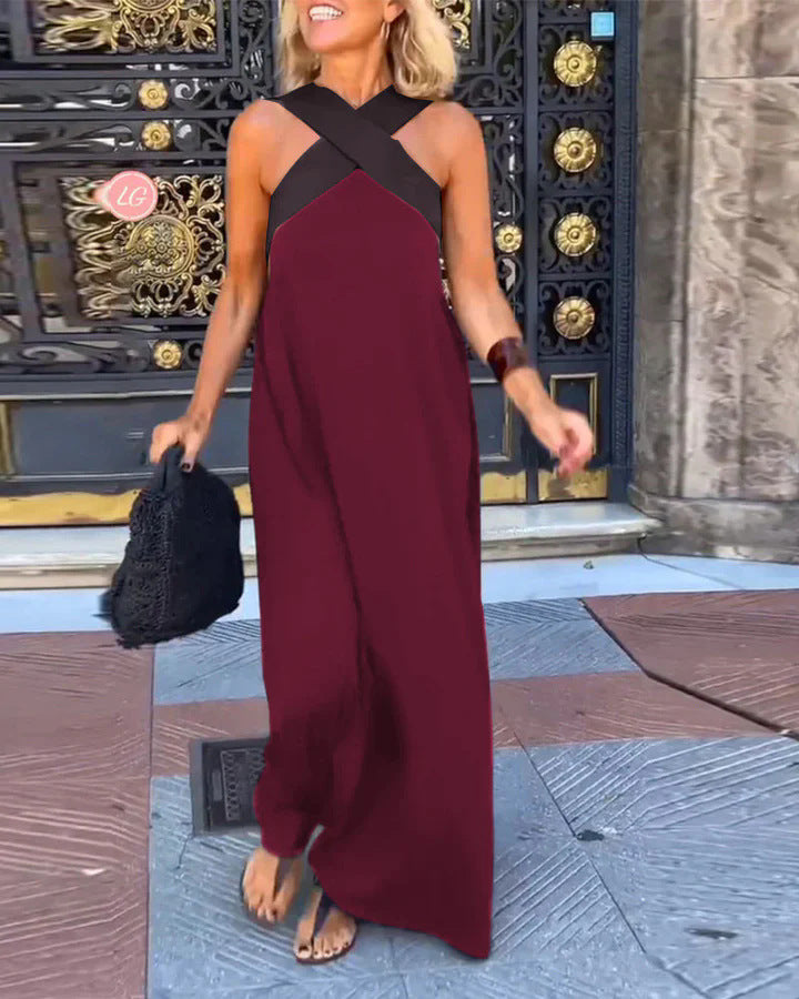 Women's Sleeveless Evening Dress | Maxi