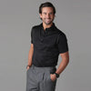 Męska koszulka polo slim fit | Krótki rękaw z plisą