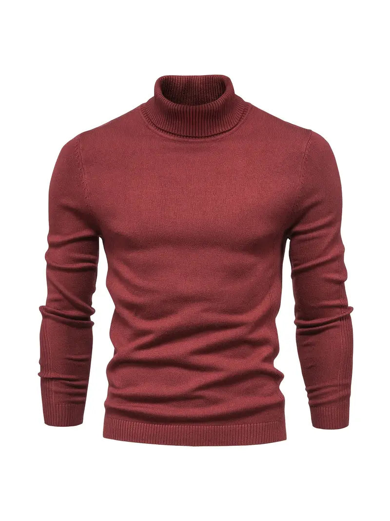 Męski Sweter z Golfem | Slim Fit