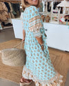 Damska Sukienka Boho z Nadrukiem | Mini